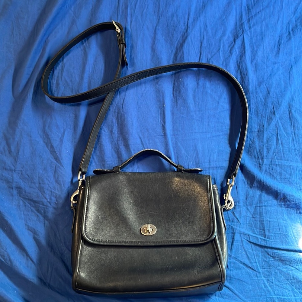 - Coach Vintage Court Leather Satchel Crossbody